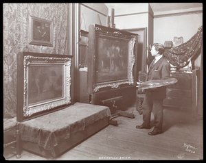 Granville Smith stüdyosunda, New York, 1907 (gümüş jelatin baskı)
